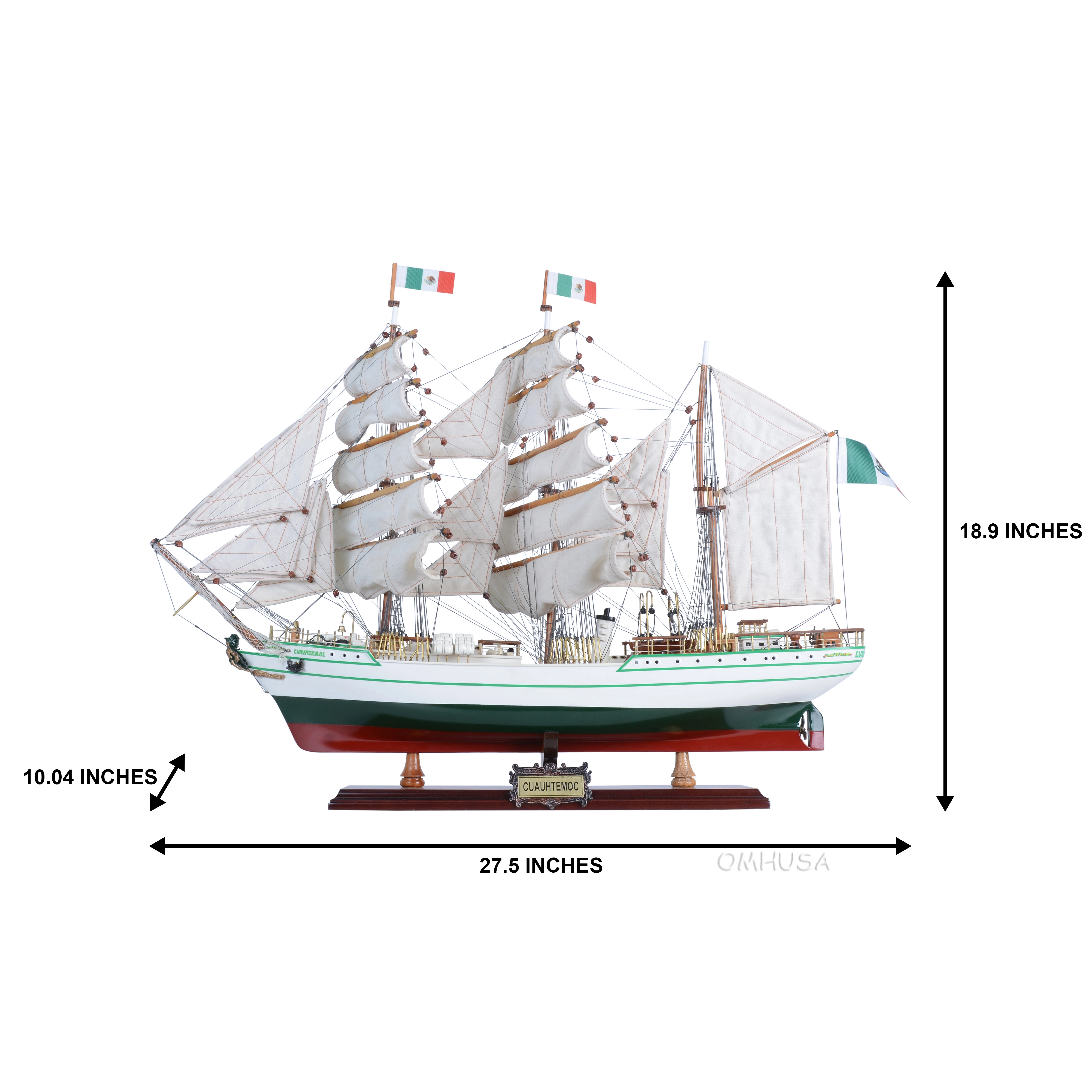 T390 Cuauhtemoc Medium (curved sails) 28 inches T390 Cuauhtemoc Medium L11.jpg